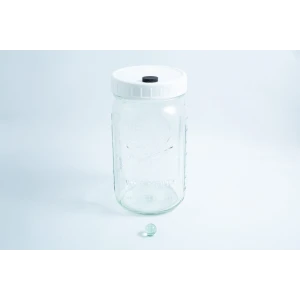1 Liter Ball Jar with injection port and Air Filter along with marble