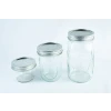 3 Mason jars with Metal lid and band set for wide mouth mason jar | 86mm