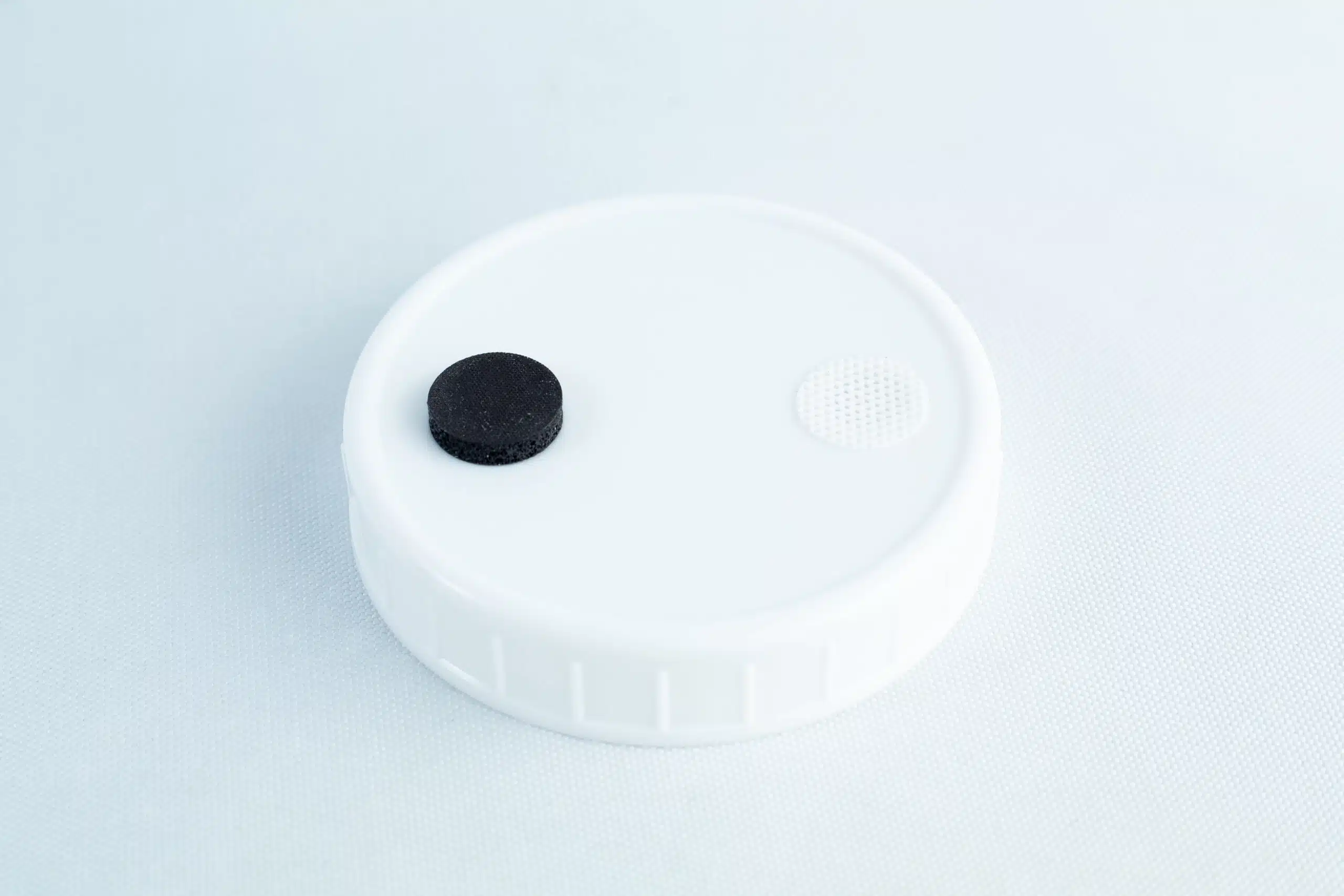 Mycology premade Wide Mouth Mason Jar Lids white with inj port and air filter 4 Mycology premade Wide Mouth Mason Jar Lids white with inj port and air filter