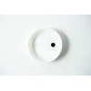 Mycology premade Wide Mouth Mason Jar Lid white with inj port and air filter upside down