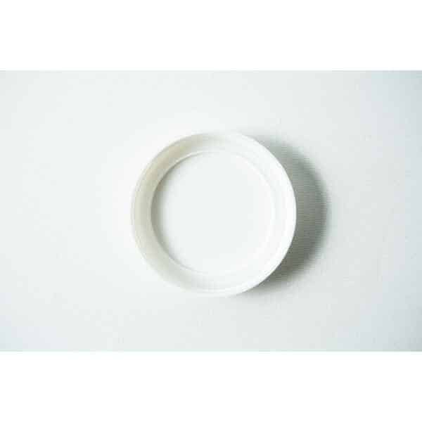 Mason Jar Lids | Wide mouth 86mm | Plain White Plastic Lid ipside down