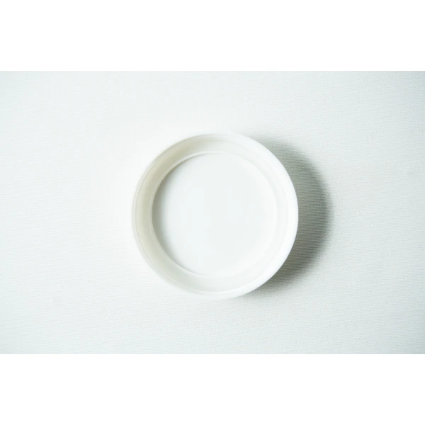 Mason Jar Lids | Wide mouth 86mm | Plain White Plastic Lid ipside down