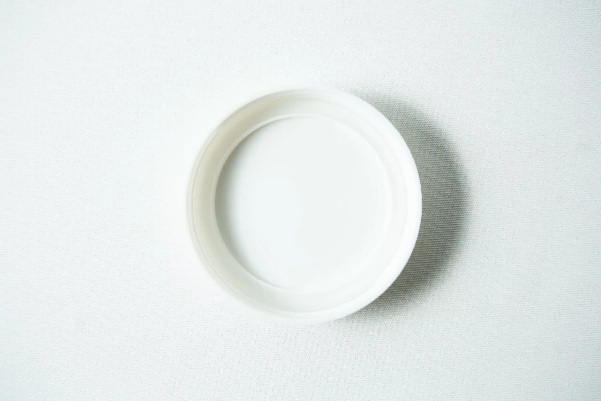 Mason Jar Lids | Wide mouth 86mm | Plain White Plastic Lid ipside down