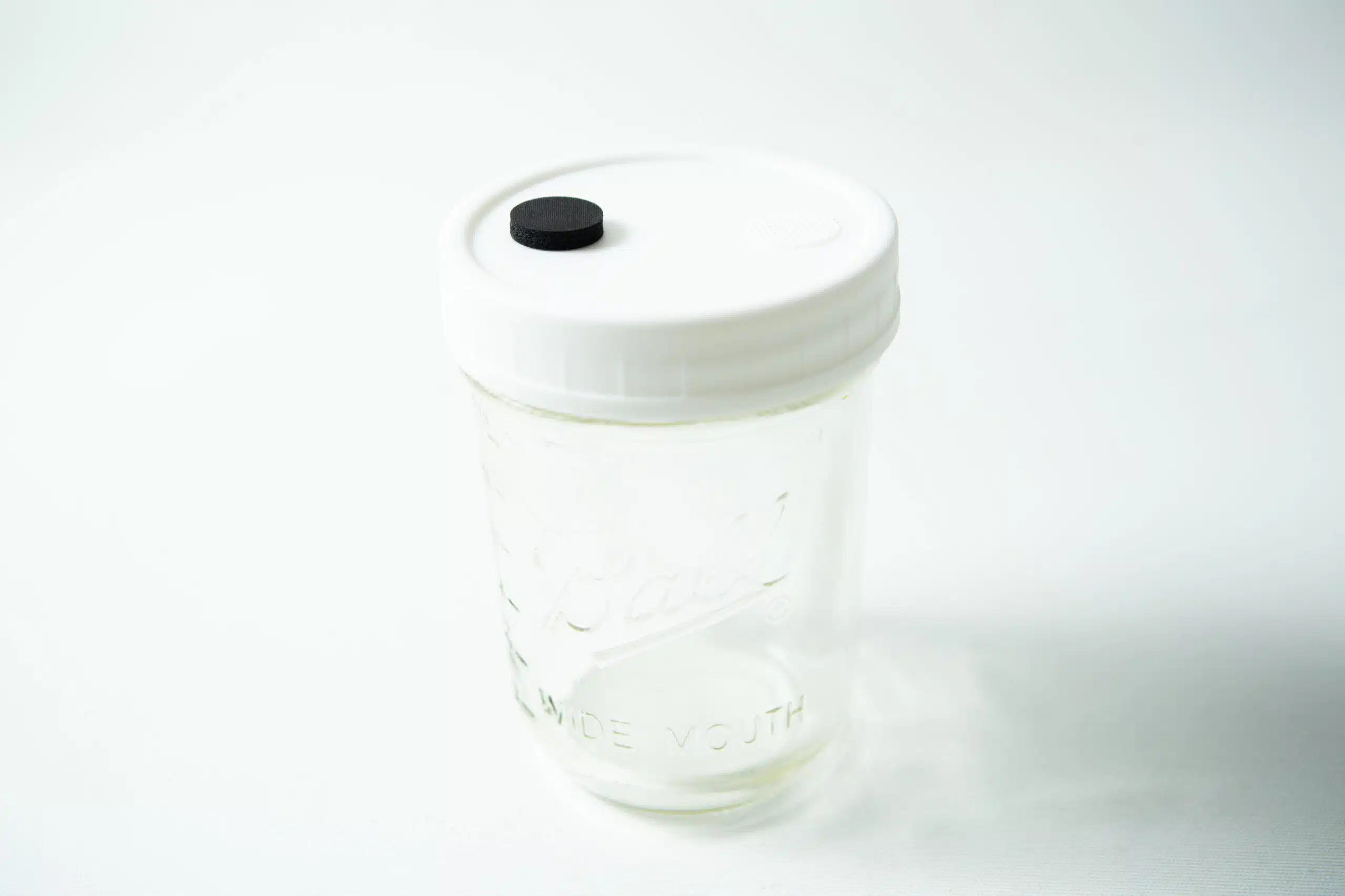 Mycology premade Wide Mouth Mason Jar Lids white with inj port and air filter 6 Mycology premade Wide Mouth with Mason Jar Lid white with inj port and air filter