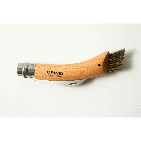 Opinel No 8 Folding Mushroom Knife – Beech Handle – Stainless Steel 1