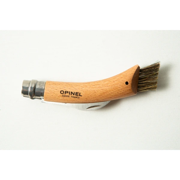 Opinel No 8 Folding Mushroom Knife – Beech Handle – Stainless Steel 1
