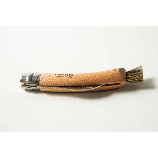 Opinel No 8 Folding Mushroom Knife – Beech Handle – Stainless Steel closed