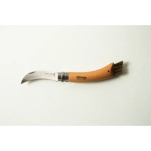 Opinel No 8 Folding Mushroom Knife – Beech Handle – Stainless Steel