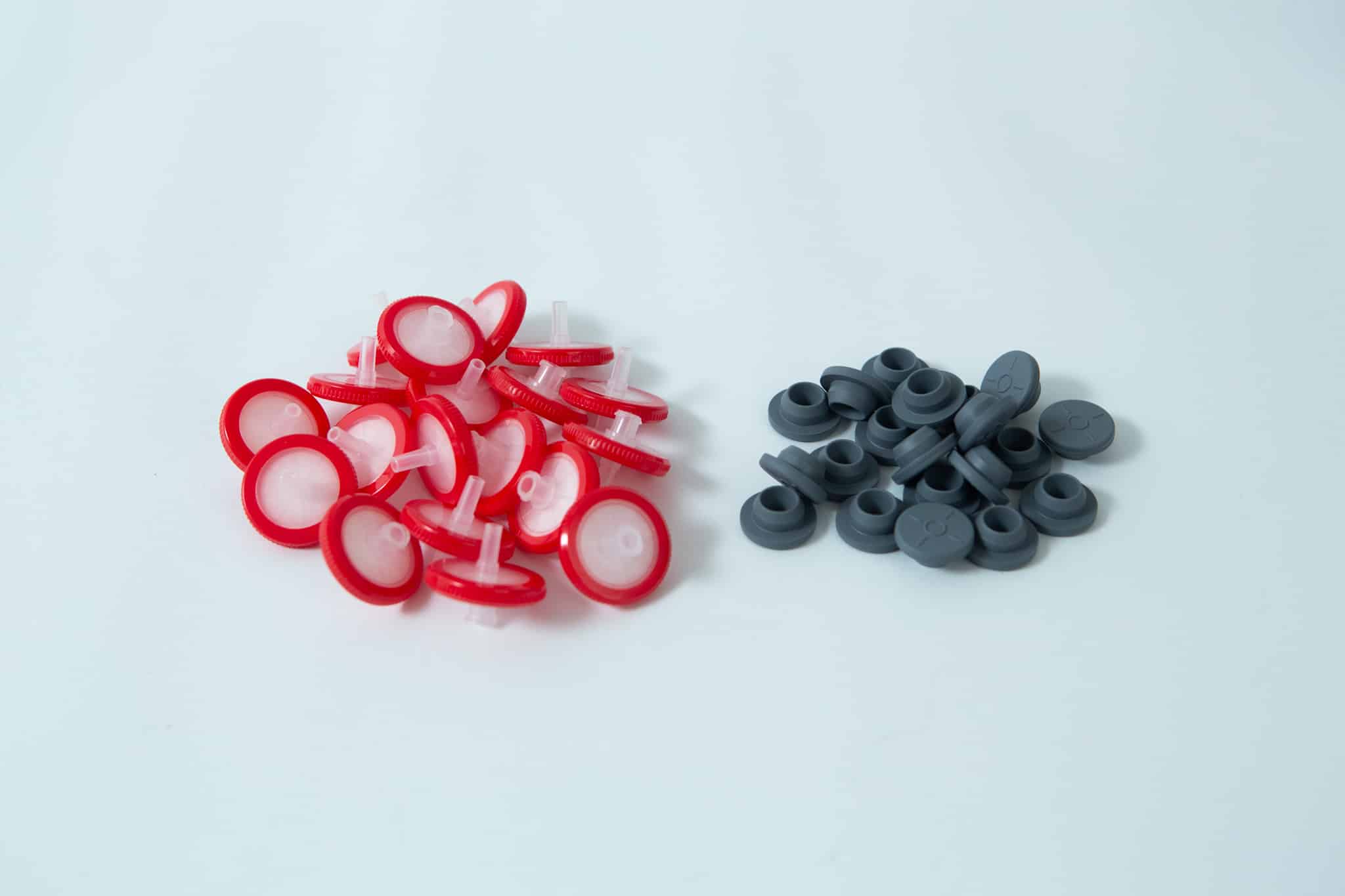 Rubber Self Healing Injection port and Syringe Filter PTFE for Mycology 2 Rubber Self Healing Injection port and Syringe Filter