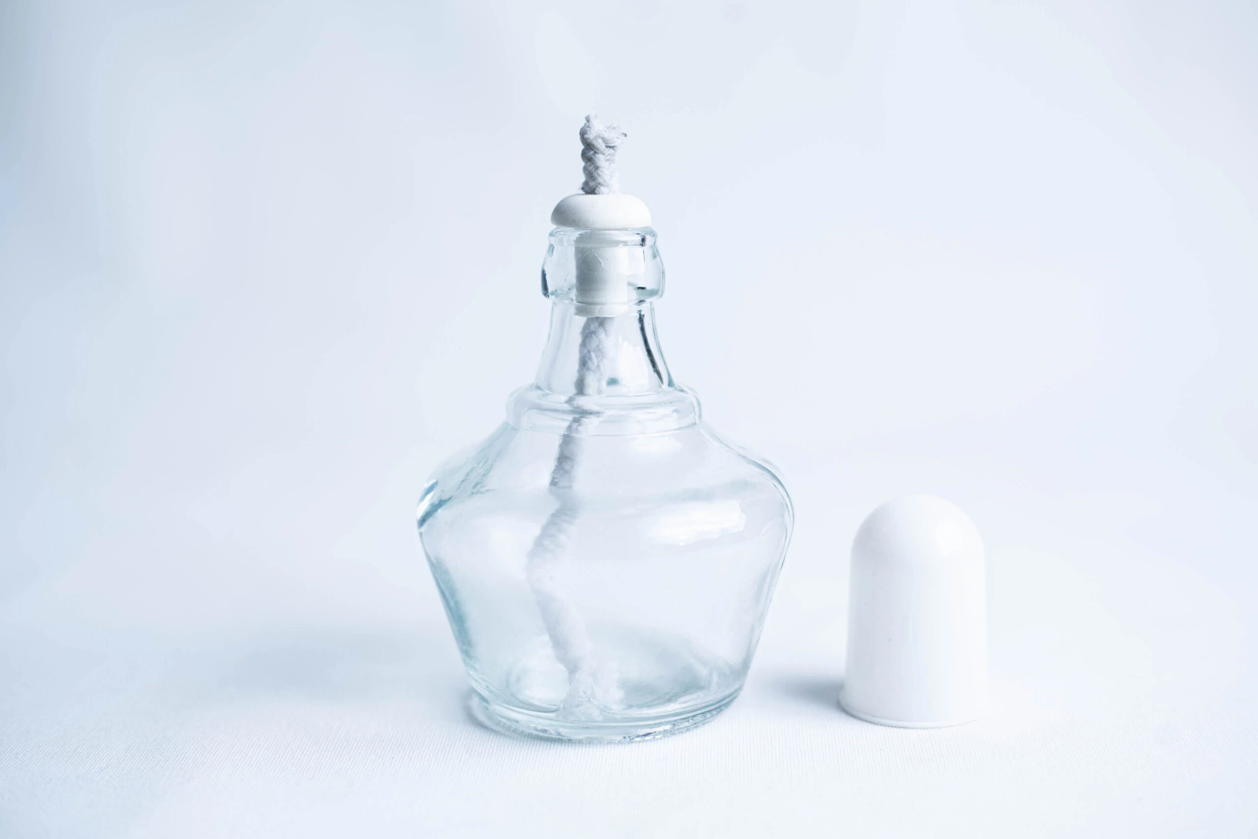 Lamp Spirit glass alcohol burner 150ml 2 Alcohol Burner with cap and wick