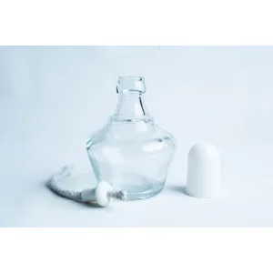 Alcohol Burner with cap and wick, parts outside