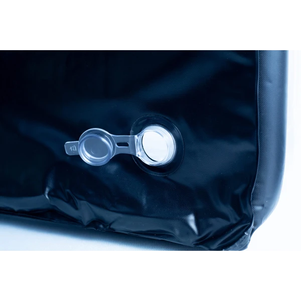 Inflatable Monotub for Growing Mushrooms open valve