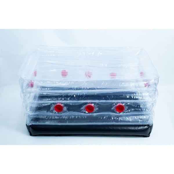 Inflatable Monotub for Growing Mushrooms plugs side view