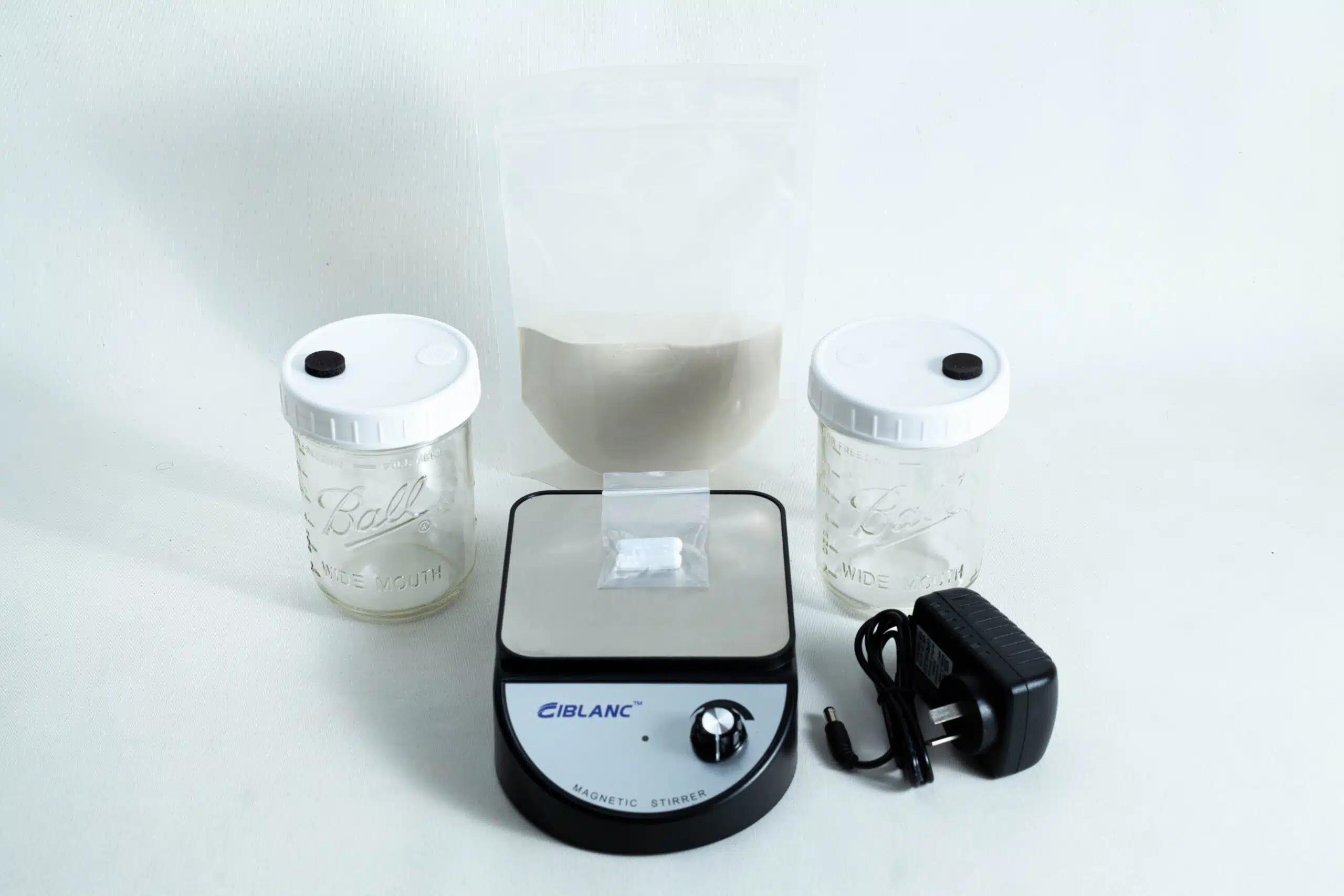 Liquid Culture Kit with Jar, Magnetic Stirrer and LC Mix 1 Liquid Culture Kit