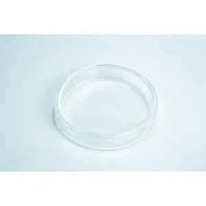 The Brosciliate Glass Petri Dish 90mm is circular, transparent, autoclavable, and reusable with smooth edges. It's shown on a plain white surface.