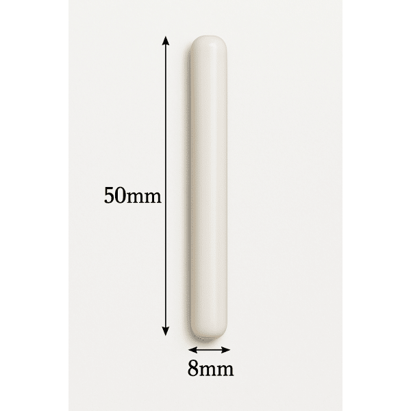 Magnetic Stirrer Bar 5 pc 8*50mm PTFE Lab Spinner Cylinder White - Image 2