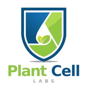 Home 13 A blue and green shield-shaped logo with a stylised leaf and droplet above "Plant Cell LABS" in green, blue, and grey—ideal for showcasing Plant Cell Lloyd & McCown’s Woody Plant Basal Medium (WPM) innovations.